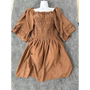 Soul Girl Renaissance Dress smocked dress with puff sleeve Cottagecore Casual